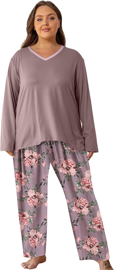 Light Pink/Brown Flowers