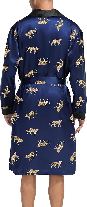 Navy Blue Leopard