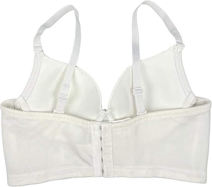 Rhinestone Diamond Bra White