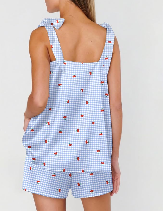Cherry Blue Plaid