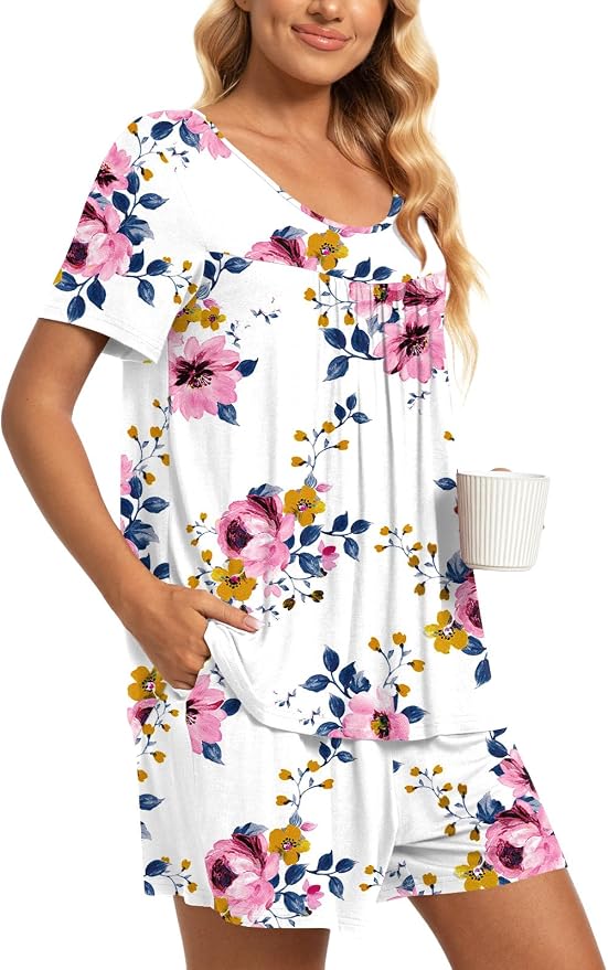 02 Pink Floral-white