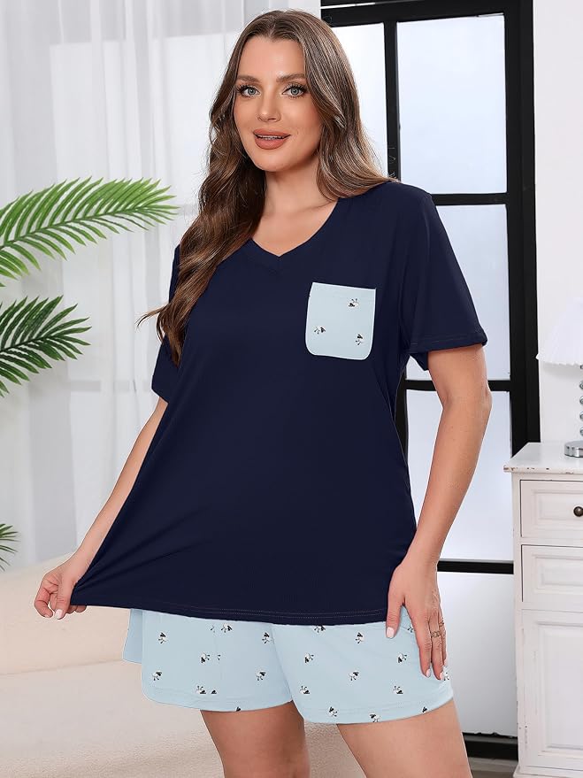 Lamb Print Light Blue