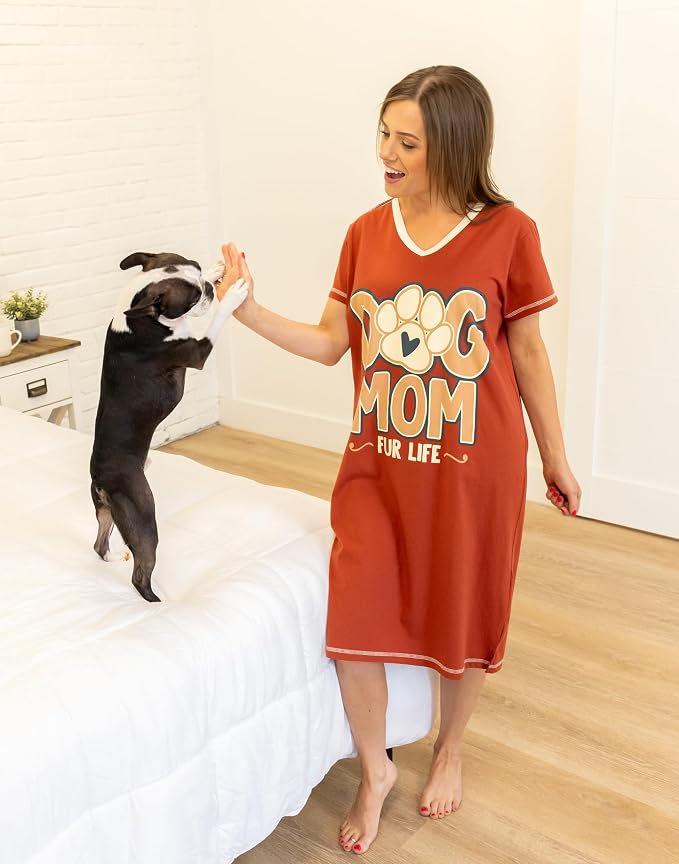 Dog Mom Fur Life Nightshirt