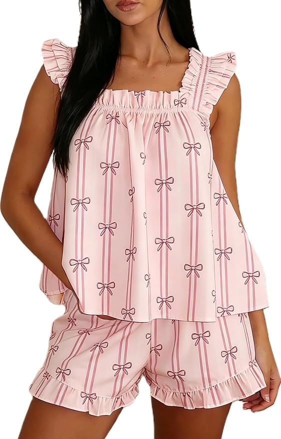 Frill Pink Bow