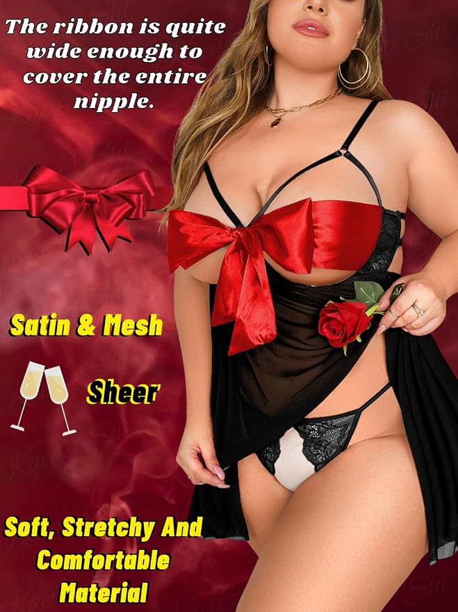 Black/Red Bow