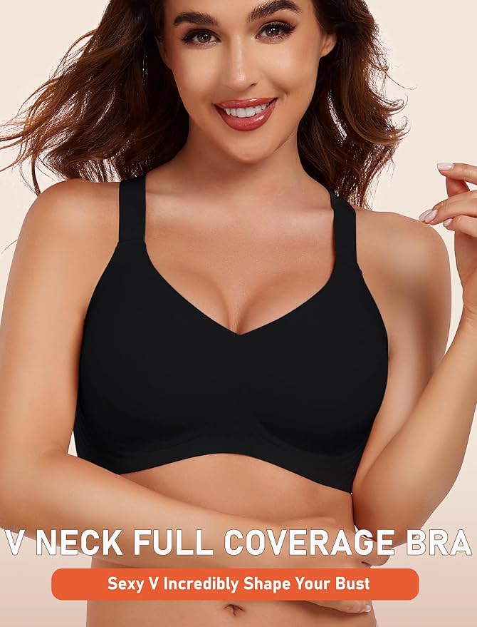 V Neck - Black/Beige