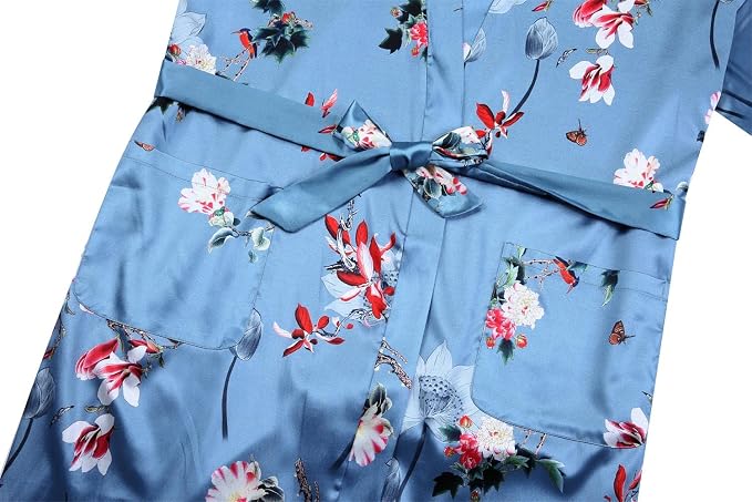 Blue Red Floral