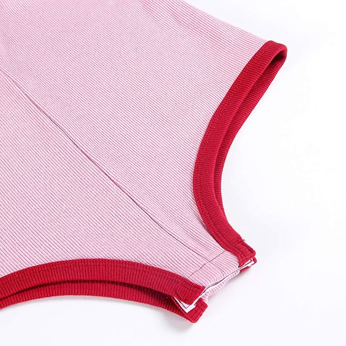 B-long Sleeve-deep Pink&wine Red