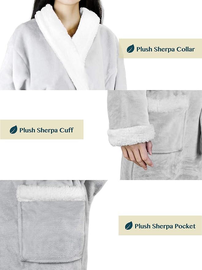 Light Grey With Sherpa