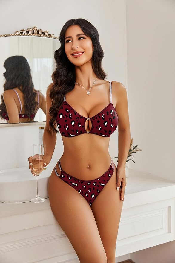 Wine Red Leopard