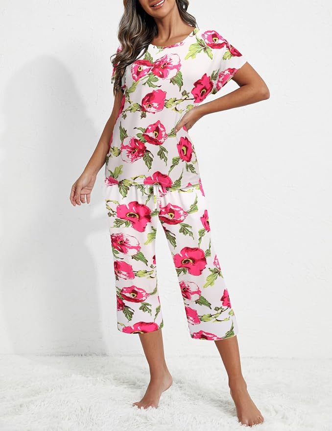 Pink Flowers, Black Flowers