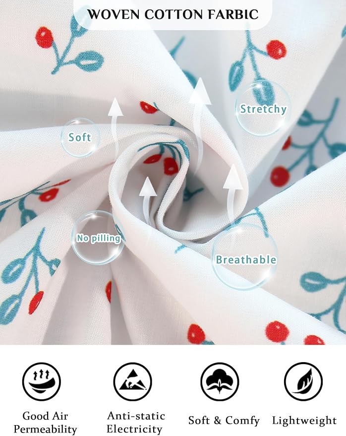 Woven-100% Cotton Cherry Blossoms