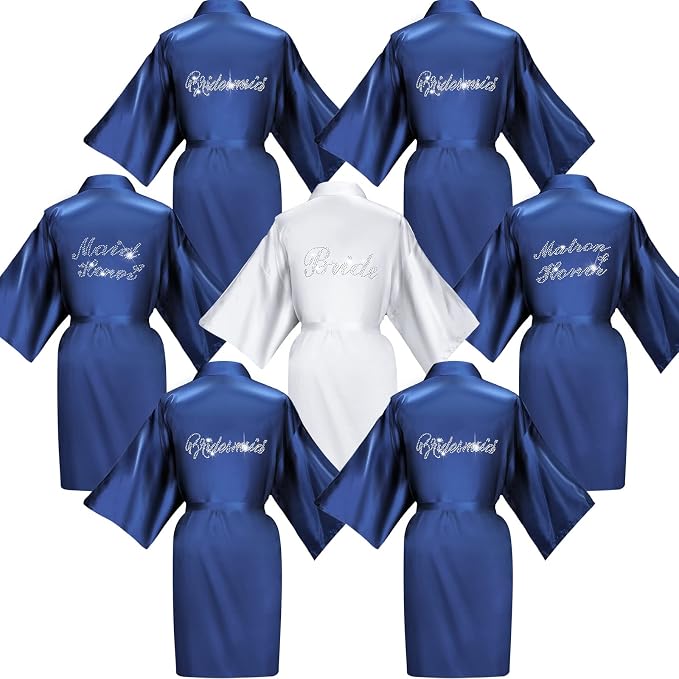 White, Navy Blue