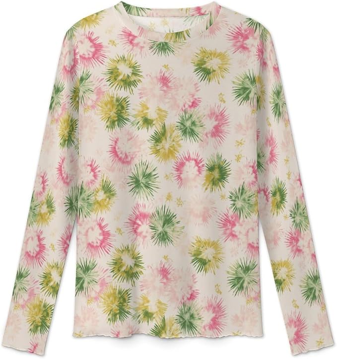 Pink Green Tie-dye
