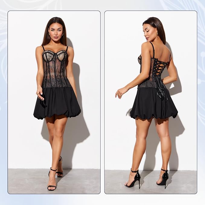 Black Lace - Measure Your Body & Use the Size Chart!