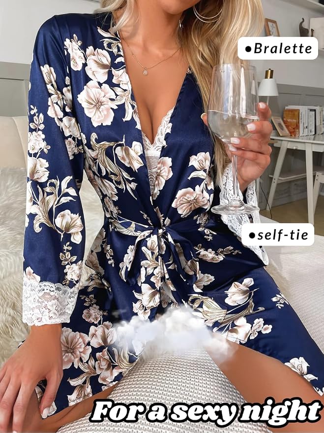 Navy Blue Floral