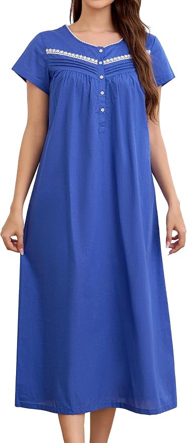 Woven-100% Cotton Royal Blue