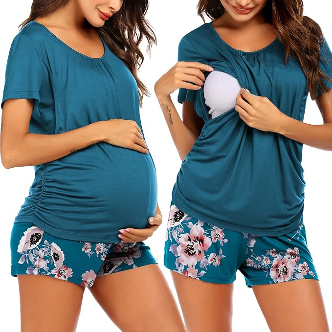 A Floral Teal