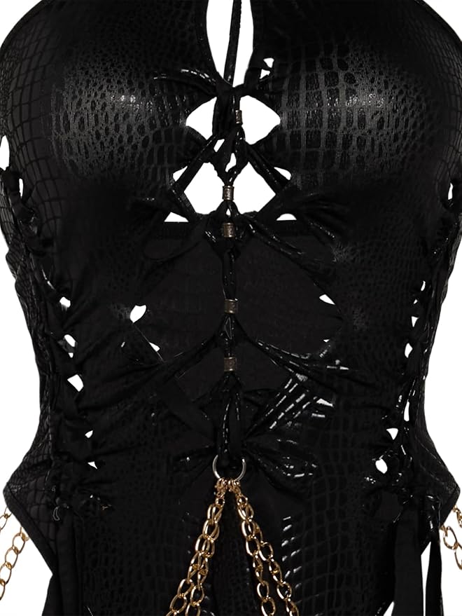 Black Faux Leather