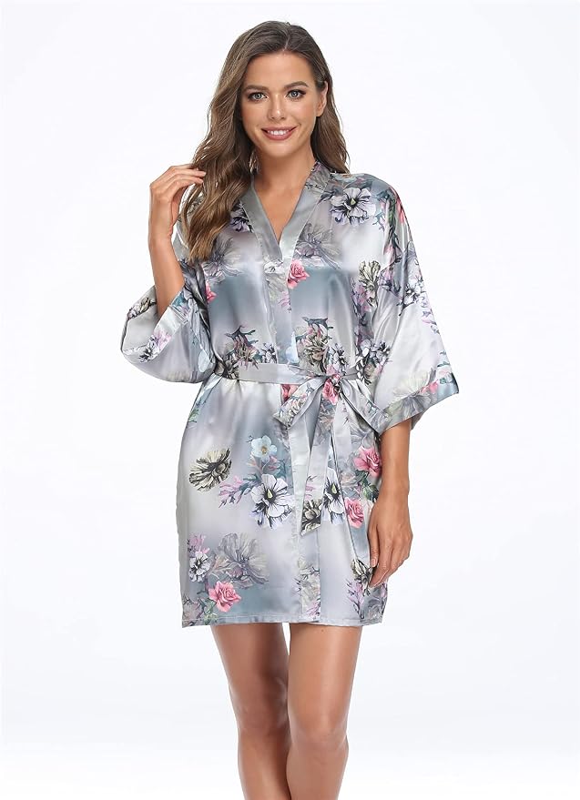 Floral-silver Grey