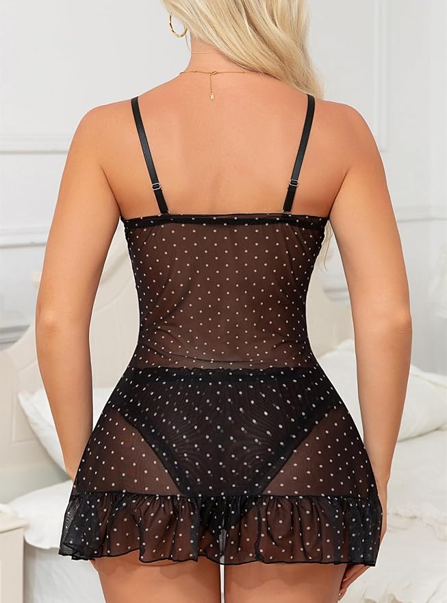 Black Polka Dots