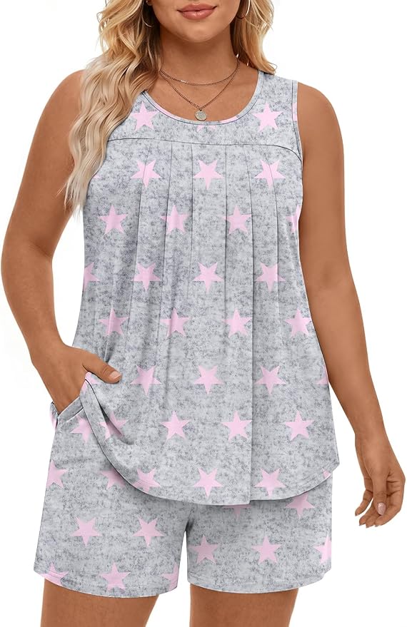 P-grey Pink Star