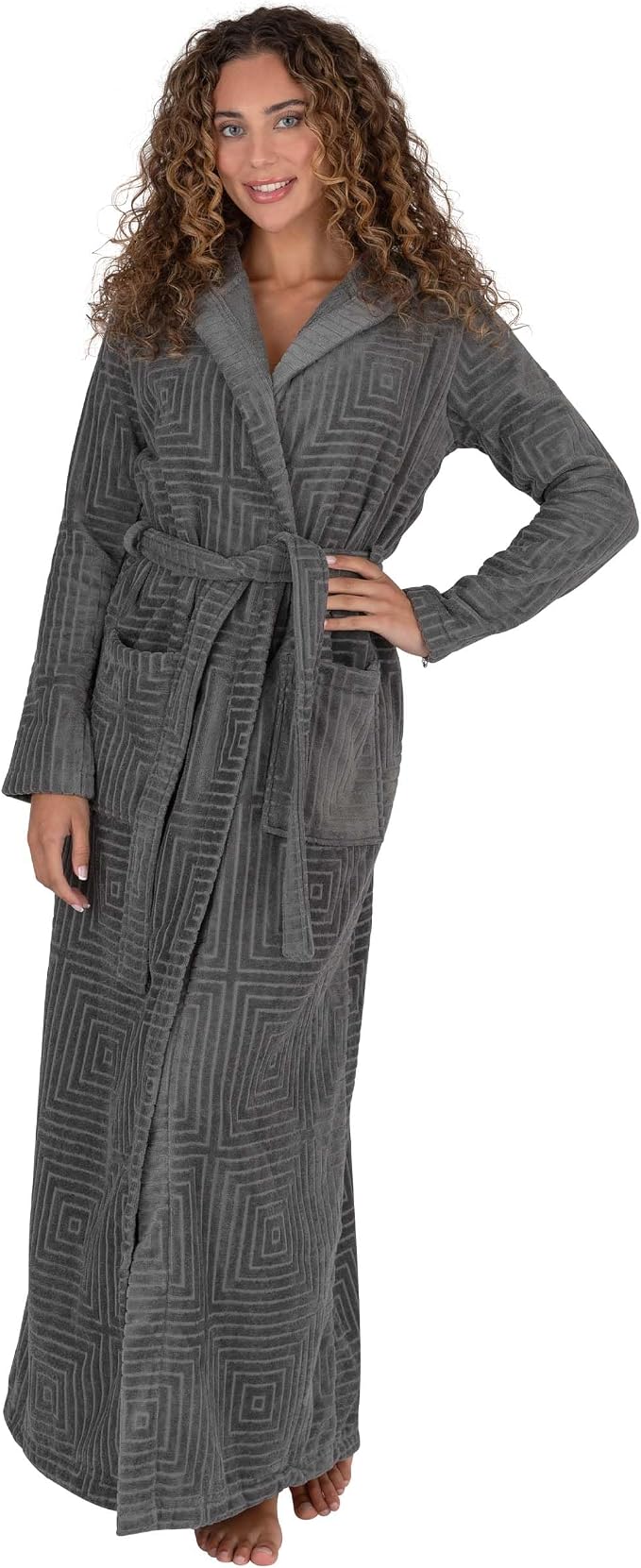 Grey Pattern Hood