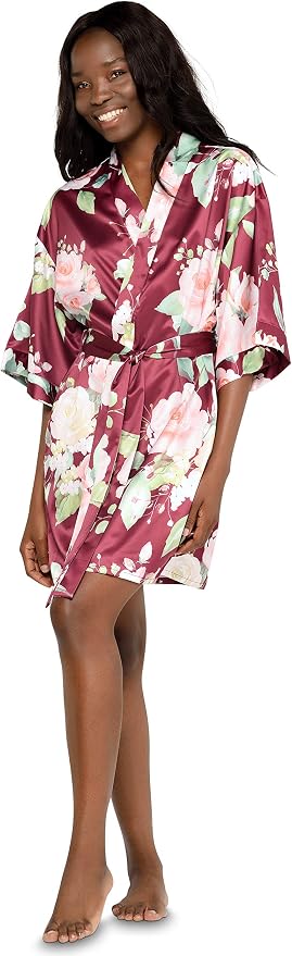 Floral Wine Red