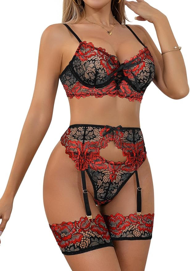 Flower Black Red