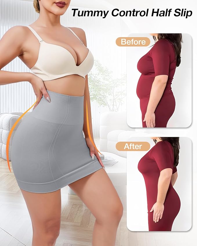 Grey-half Slip With Non Slip Strip