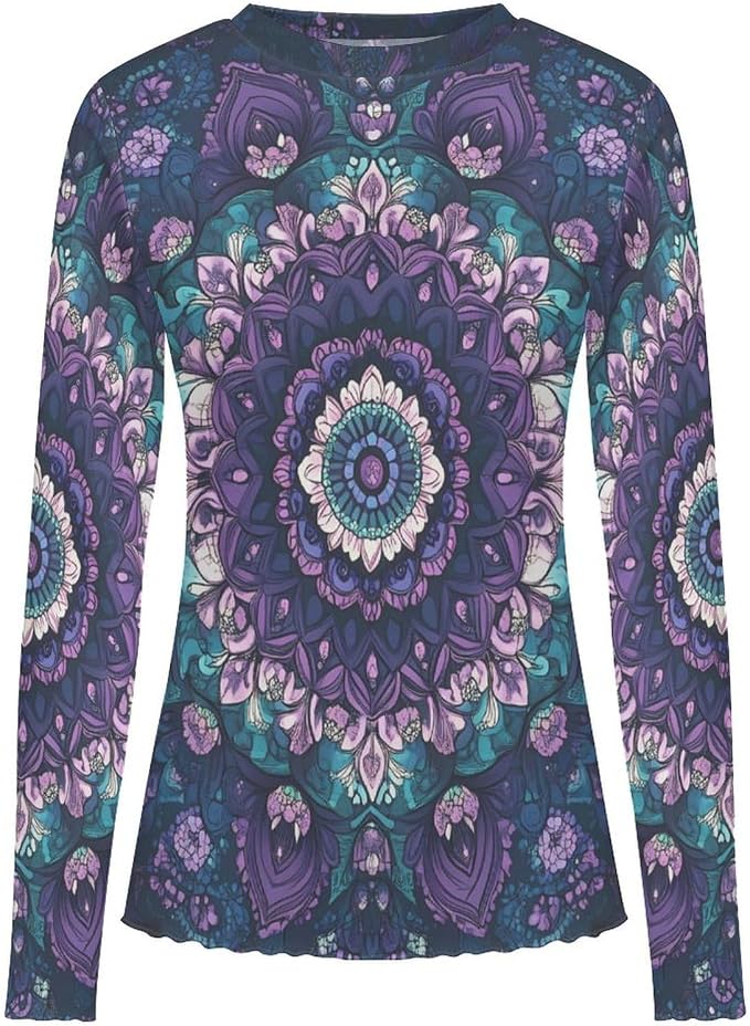 Purple Boho Print