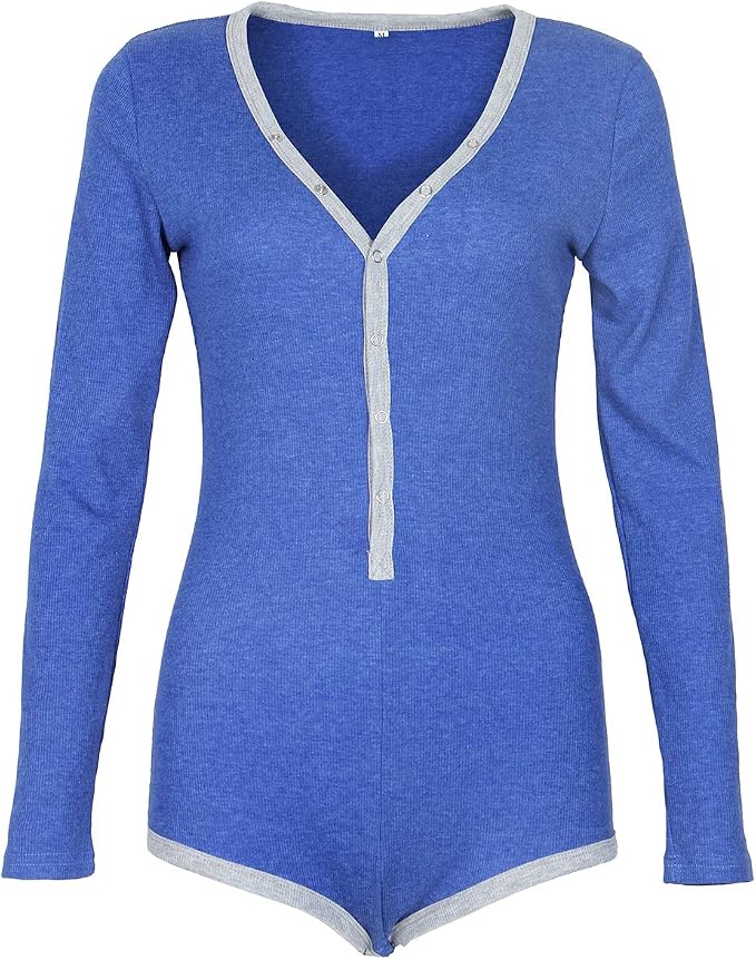 B-long Sleeve-blue&gray