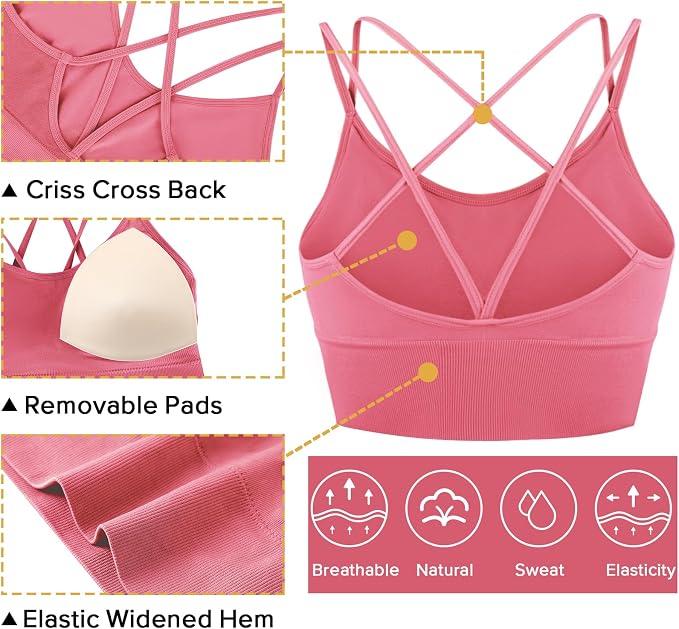 3 Pack-black+pink+red