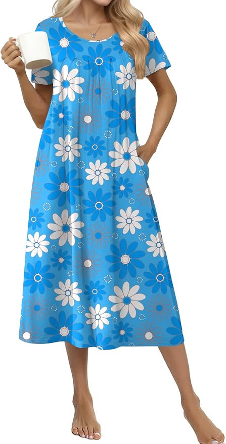 Line Drawing Flowers Blue