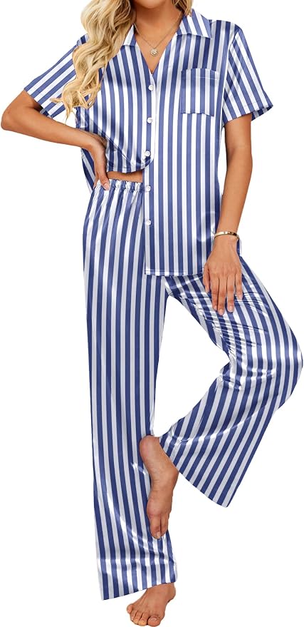 Navy White Stripe