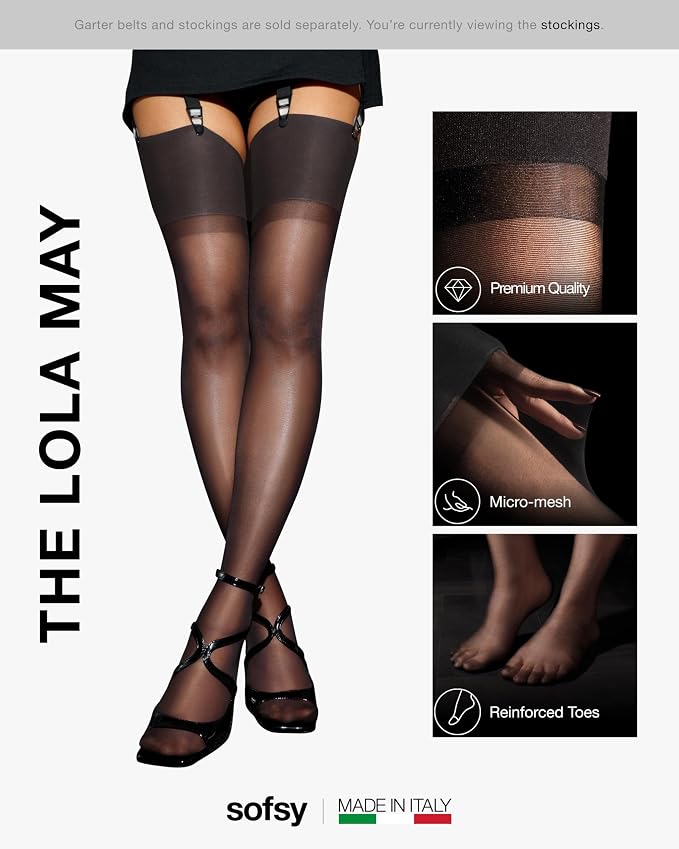 B06 | 1 Pair - Sheer Stockings | Gray