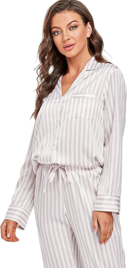 Gray Lavender/Ivory, Stripe