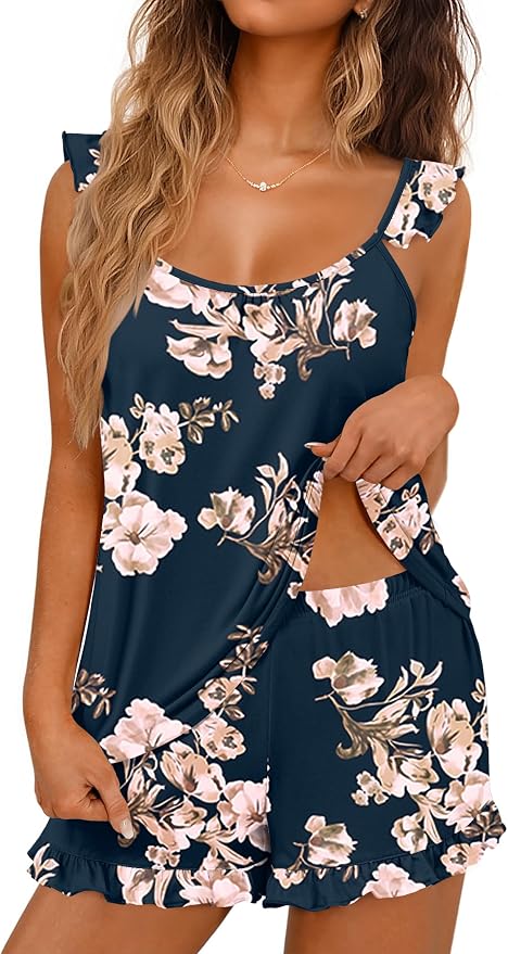 Navy Blue Flower