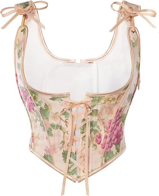 Beige Berry Floral