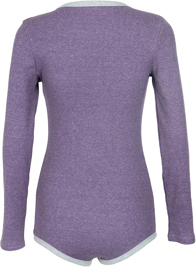 B-long Sleeve-purple&gray