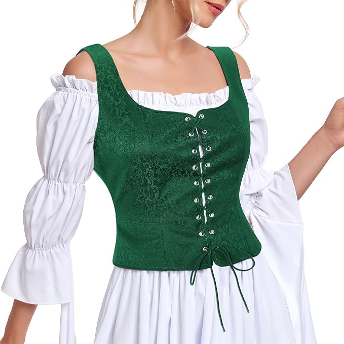 Jacquard Green Corset