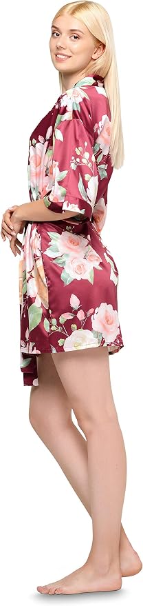 Floral Wine Red