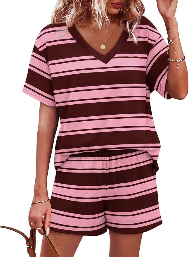 Brown Pink Stripes