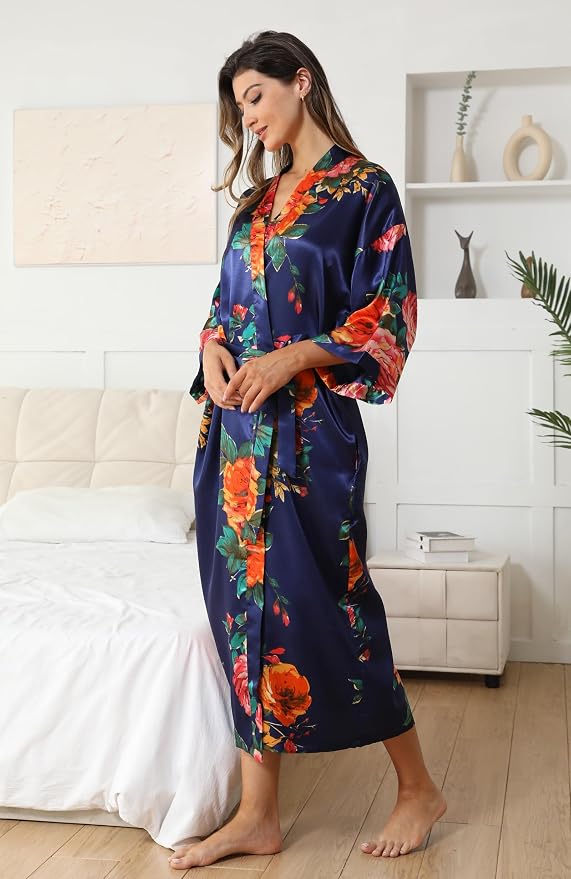 Rose Floral Navy