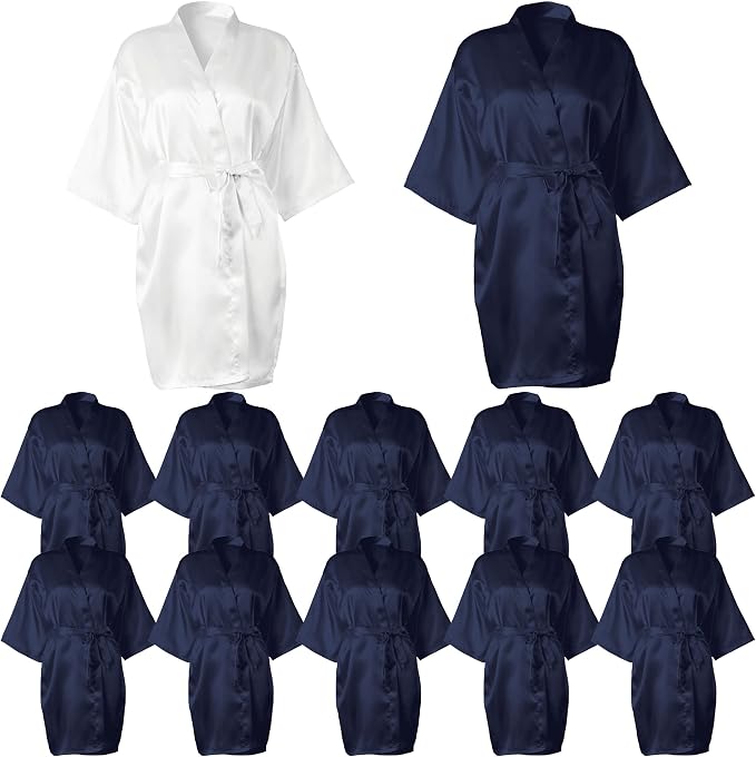 White, Navy Blue