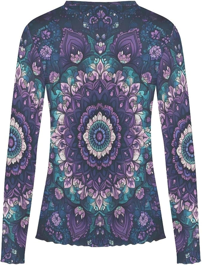 Purple Boho Print