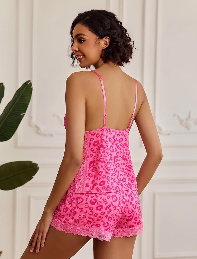 Rose Red Leopard Print