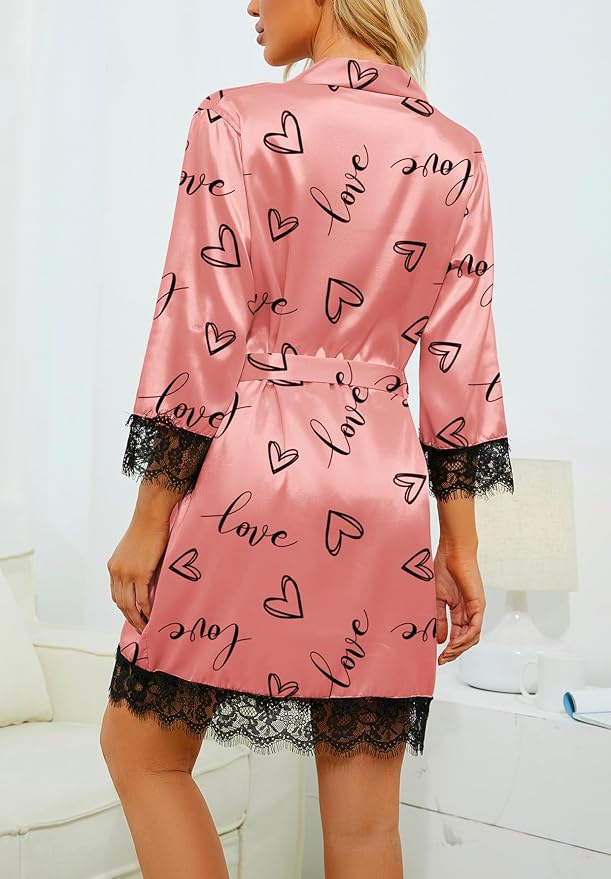 Coral Pink Print