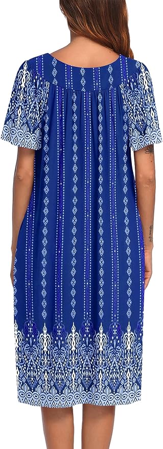 Blue Ethnic Flower