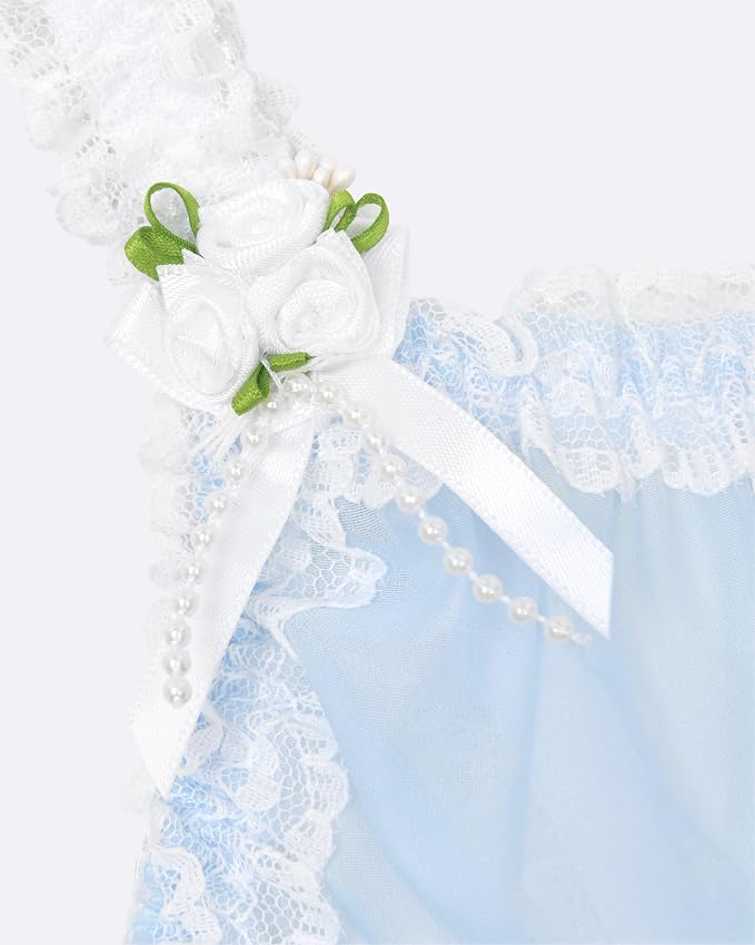 Baby Blue - White